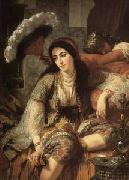 Arab or Arabic people and life. Orientalism oil paintings  274